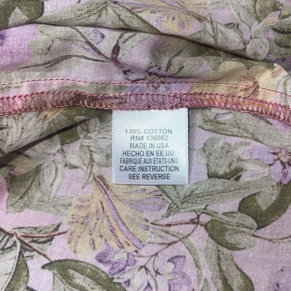 EUC Lavender Brown Floral Printed Midi Wrap Dress - Picture 6 of 6